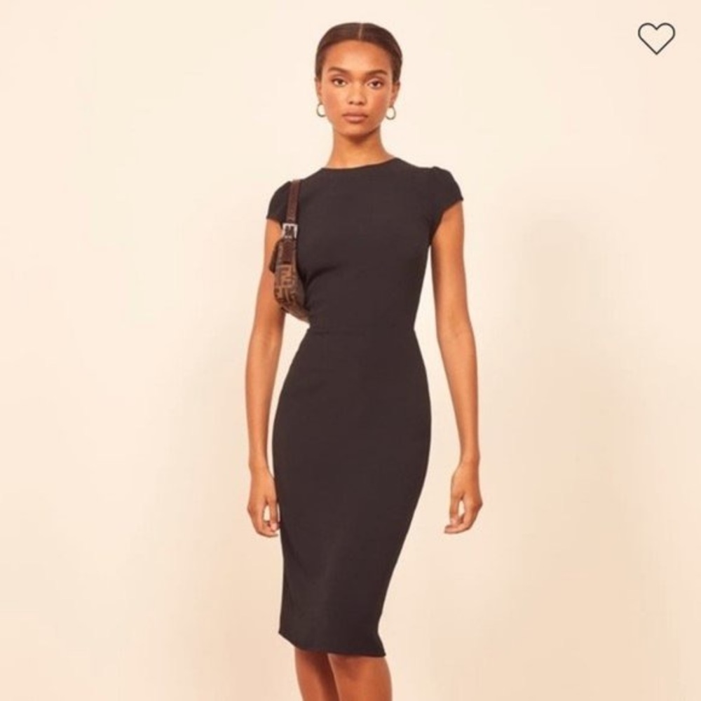 NWT Reformation Sheath Dress - Black Size 2